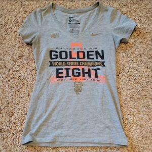 Nike Women’s Slim Fit MLB T-shirt San Francisco Giants Golden Eight Champs Small